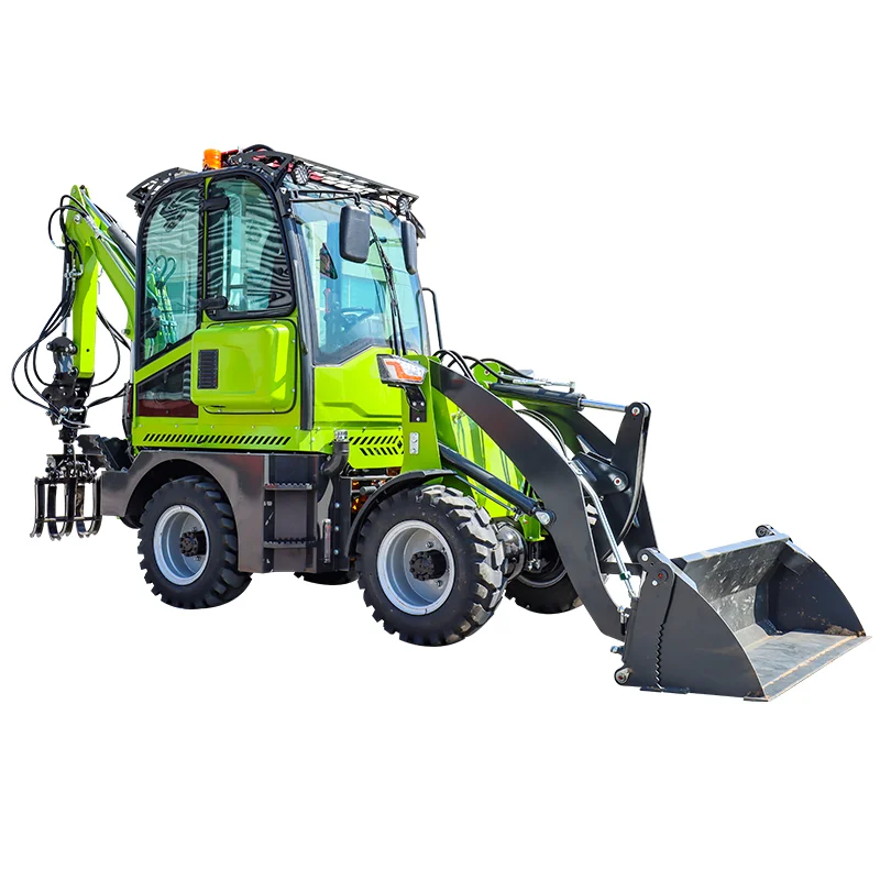 Customized new two end busy loader, small backhoe bulldozer, 4x4 backhoe tractor, loader