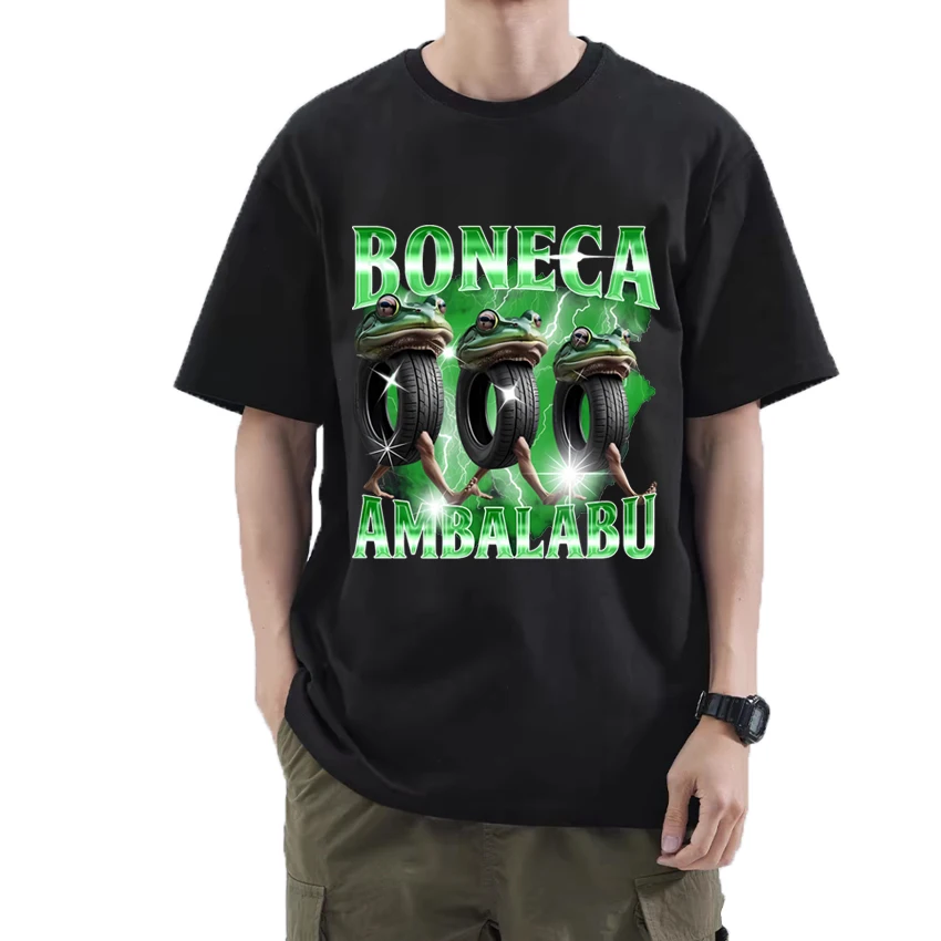

Boneca Ambalabu Brain Rot Italian Brainrot Meme T Shirt men women vintage Oversized 100% Cotton Hot sale Summer Unisex Tee shirt