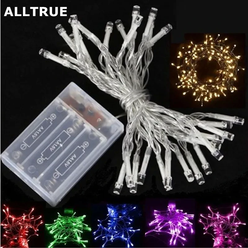 Luzes de natal à prova dwaterproof água led string 5v 3a alimentado fio cobre fada festa casamento ao ar livre decoração natal 20m 10m 5m 2m