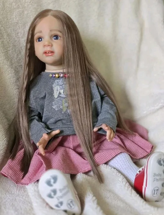 

High Quality Hand Rooted Hair Already Painted Completed Handcraft 24inches Toodle Girl Fritz