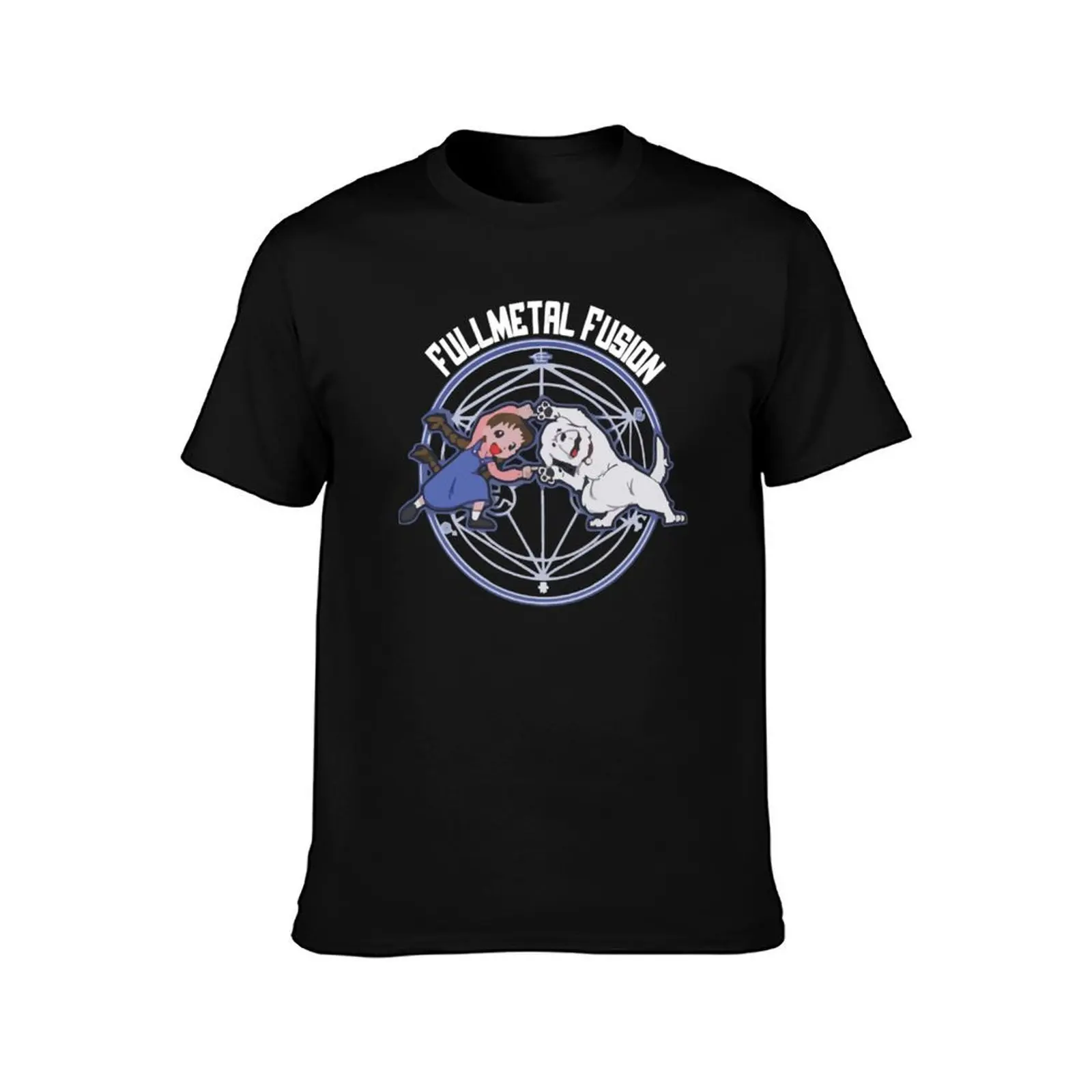 Fullmetal Alchemist Fusion Nina Dog Dance Memes T-Shirt, Summer Casual Cotton Tee, Oversized Streetwear Tops, Unisex Men Women