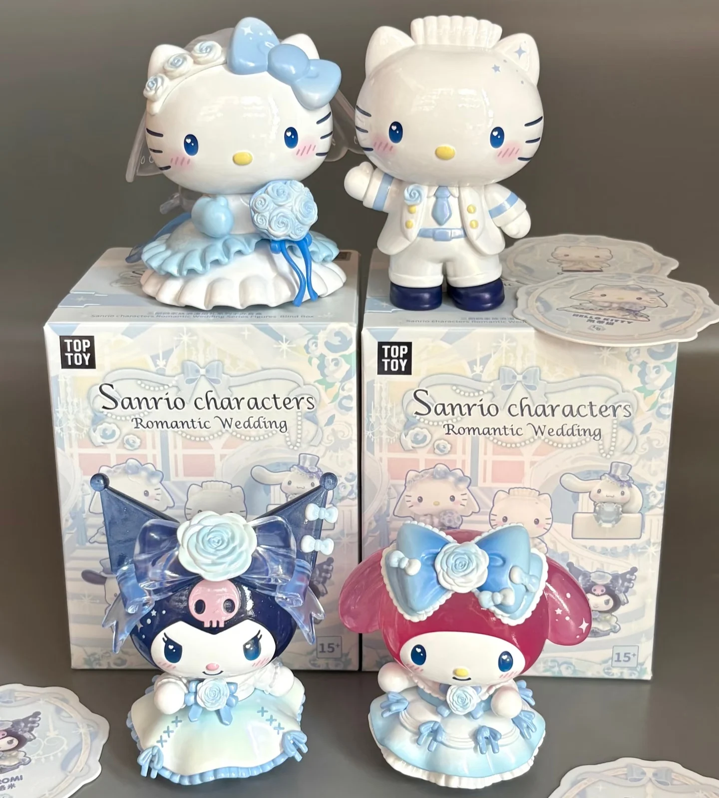 

Original Kitty Romantic Wedding Series Tide Play Blind Box Wedding Qixi Valentine'S Day Gift Kuromi Romantic Decoration Toys