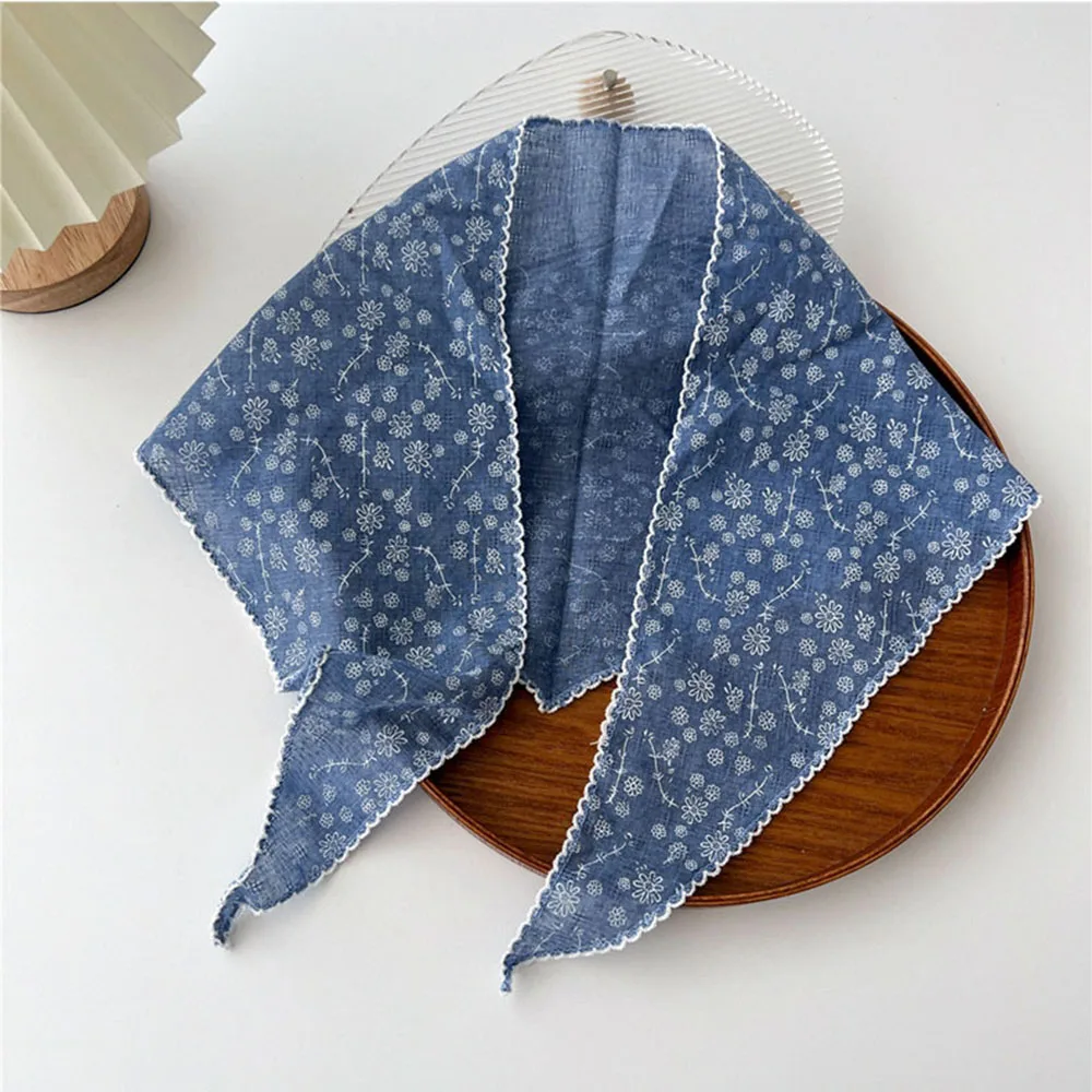 ผ้าฝ้ายนุ่มผ้าลินินผ้าพันคอสามเหลี่ยมเม็ดมะม่วงหิมพานต์พิมพ์ดอกไม้คอผ้าพันคอตกแต่งผ้าพันคอยาวผ้าพันคอผ้าคลุมไหล่ผ้าพันคอสีทึบ