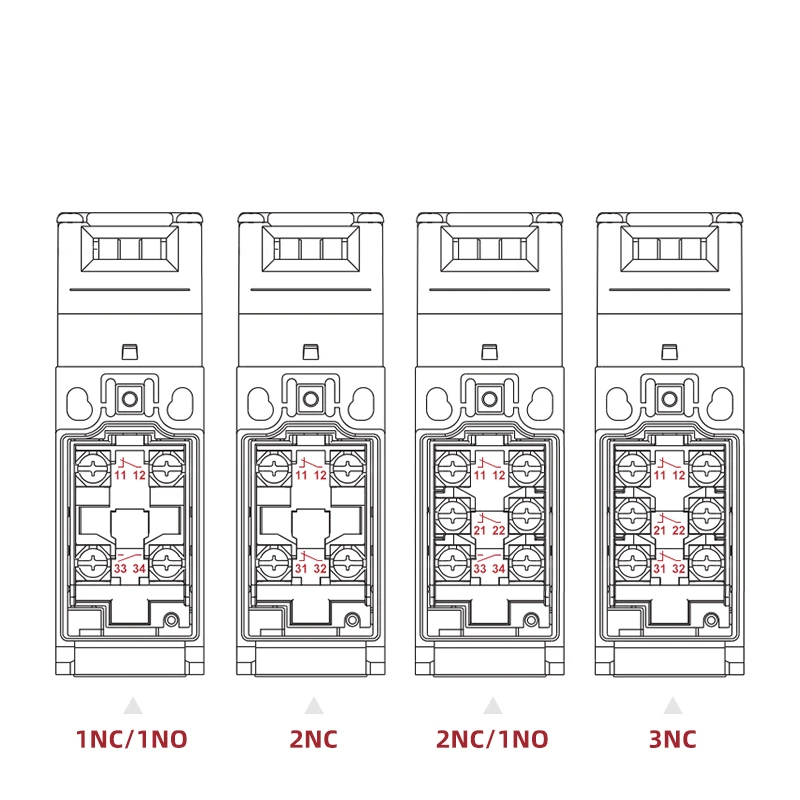 ENMG IP67 10A مفتاح باب الأمان 1NC/NO 2NC 2NC/1NO 3NC -30 ° -70 ° ESDS-D11 اومرون D4NS-1AF 1BF 1CF 1DF الفئة II 1 مللي أمبير استبدال #4