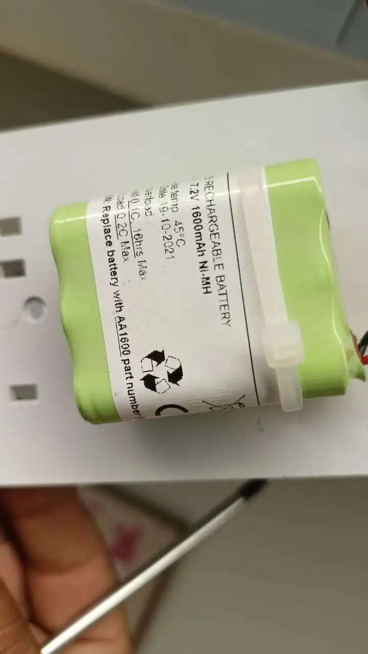 buy more will cheap NI-MH AA1600mAh 6v 7.2v rechargeable battery pack fire lighting industrial double-layer