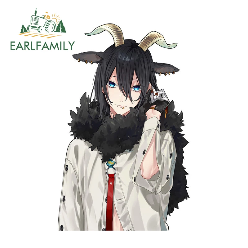 EARLFAMILY 13 см x 8,1 см для автомобиля Horimiya, модные креативные наклейки, окклюзия, царапины, окна, украшение для мотоцикла