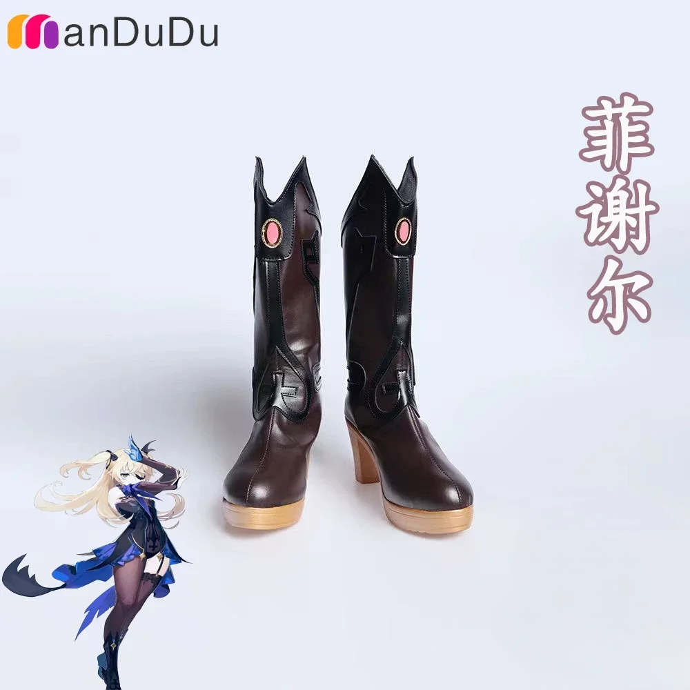 GenshinImpact  Amy Fischl Cosplay Boots Comic Anime Halloween Party Game Cosplay Shoes Prop