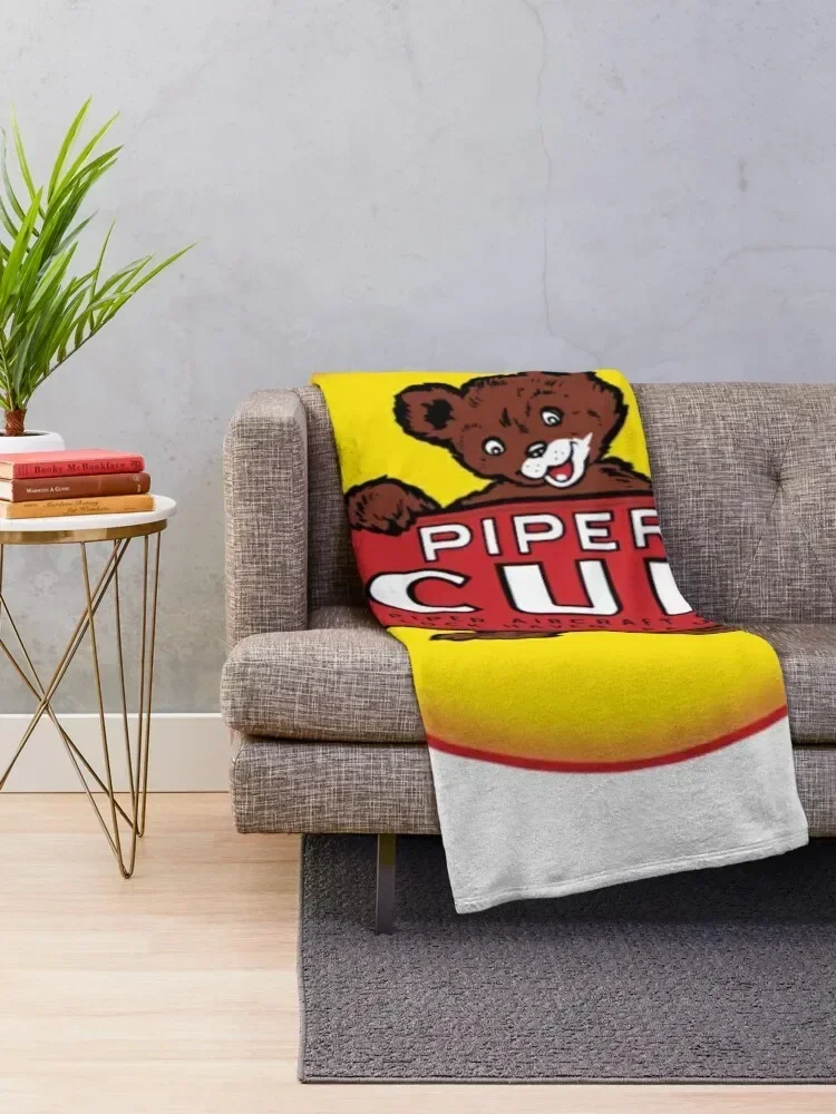 Piper Cub T-ShirtPiper Cub Aircraft Throw Blanket bed plaid for sofa Bed Fashionable Blankets