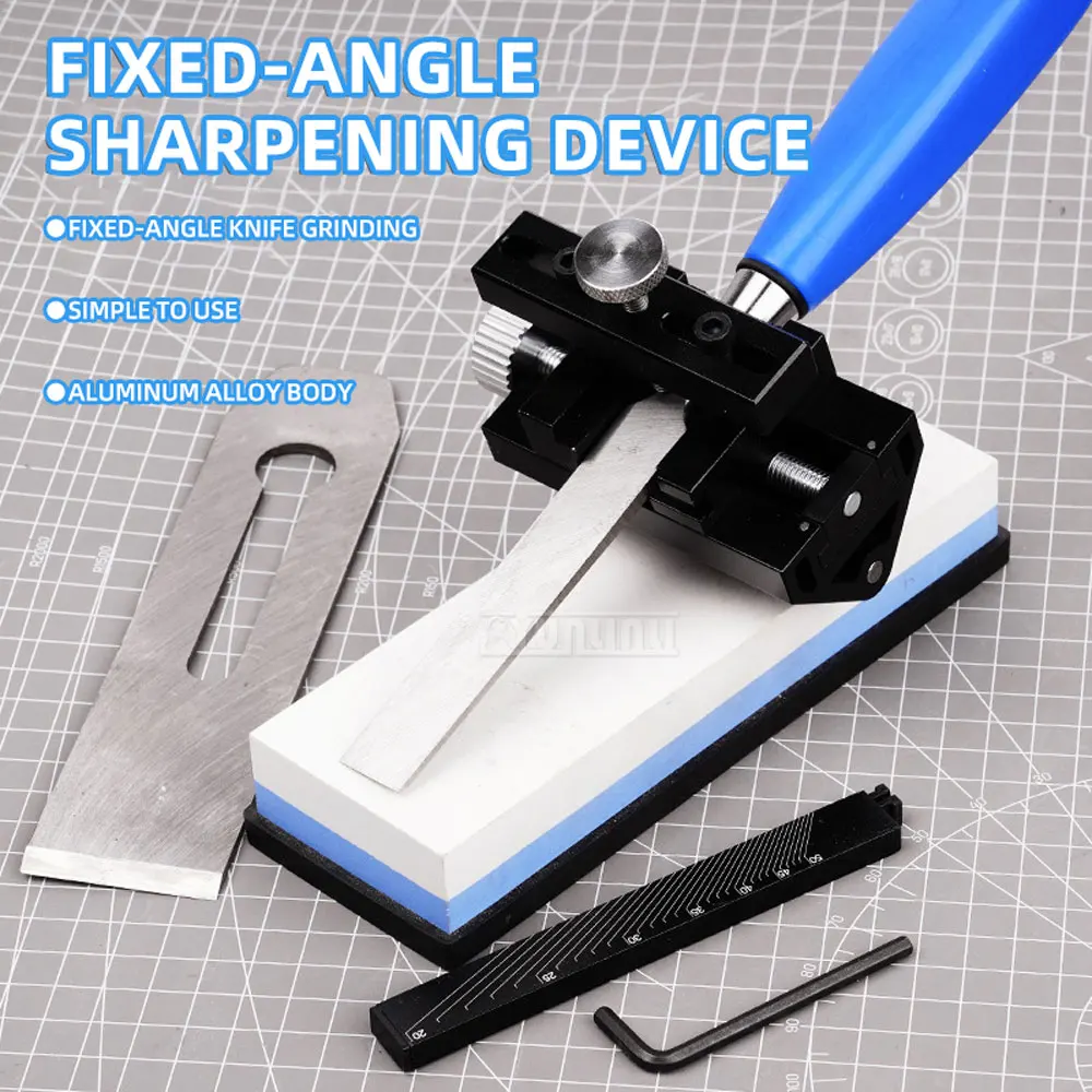 Aluminum Alloy Multifunctional Quick-Sharpening Tool for Knives, Planer Blades, and Chisels with Fixed Angle