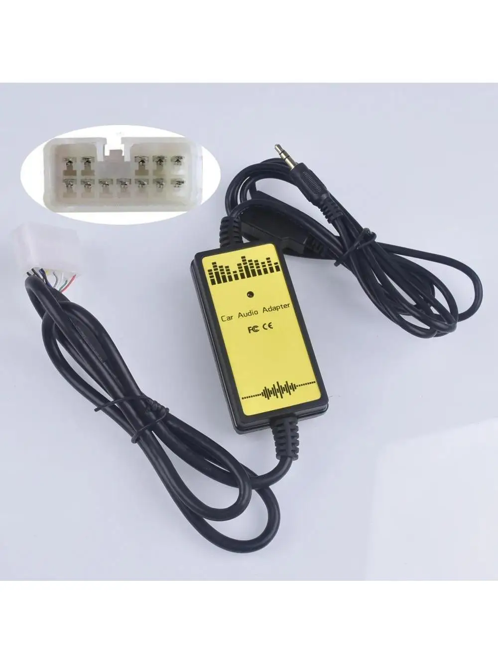 Samochodowy adapter CD MP3 Interfejs audio AUX USB CD Changer (5+7)PiN do Toyota Avensis Tundra Vios Highlander do Lexus GX LX GS300 — zdjęcie 2
