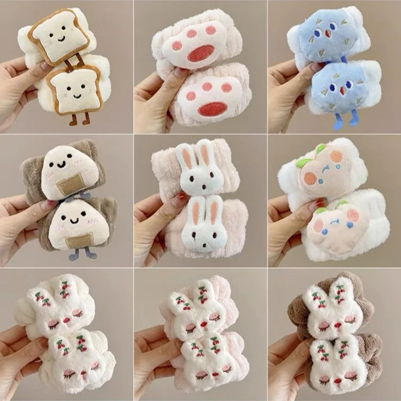 Sweat Band Toast Rabbit Pig Cat\'s paw Cartoon Fresh and Sweet Kawaii Cute Wrist Absorbent Band for Washing Face