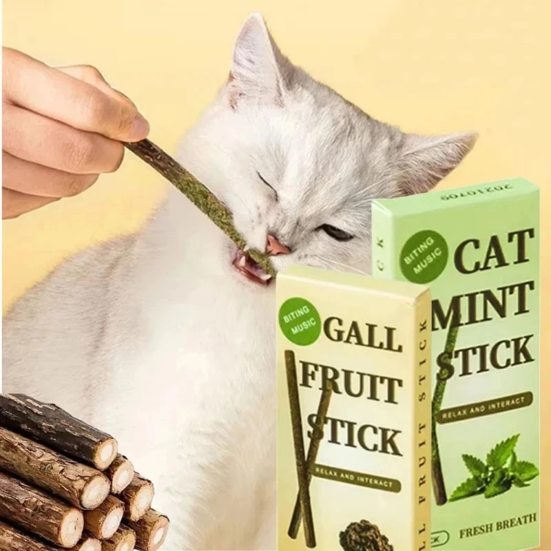 1/2/5pcs Natural Matatabi Sticks For Cats Natural Catnip Chew Sticks Teeth Molar Chewing Toys For Cat Kitten Cat Teeth Cleaning