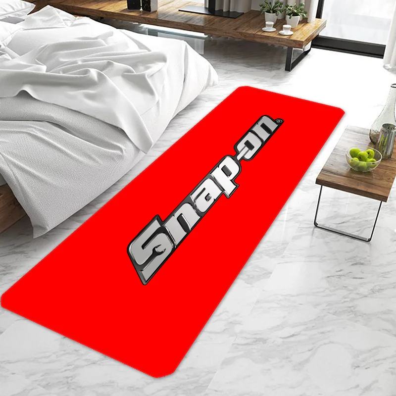 S-Snap On Logo Door Mat Entrance Doormat Non-slip Washable Kitchen Carpet Living Room Hallway Rugs Door Mats Bathroom Bath