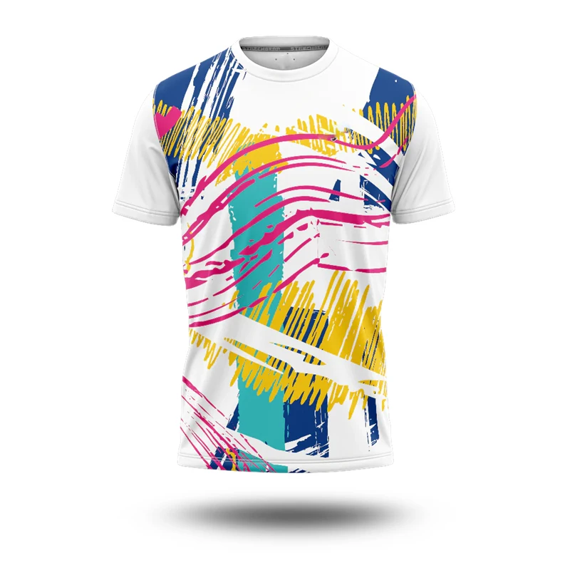 3D Printed Camouflage Quick-drying Breathable Men's T-shirt, Fitness Outdoor Tactical Casual Sports Loose Training Team Uniform
