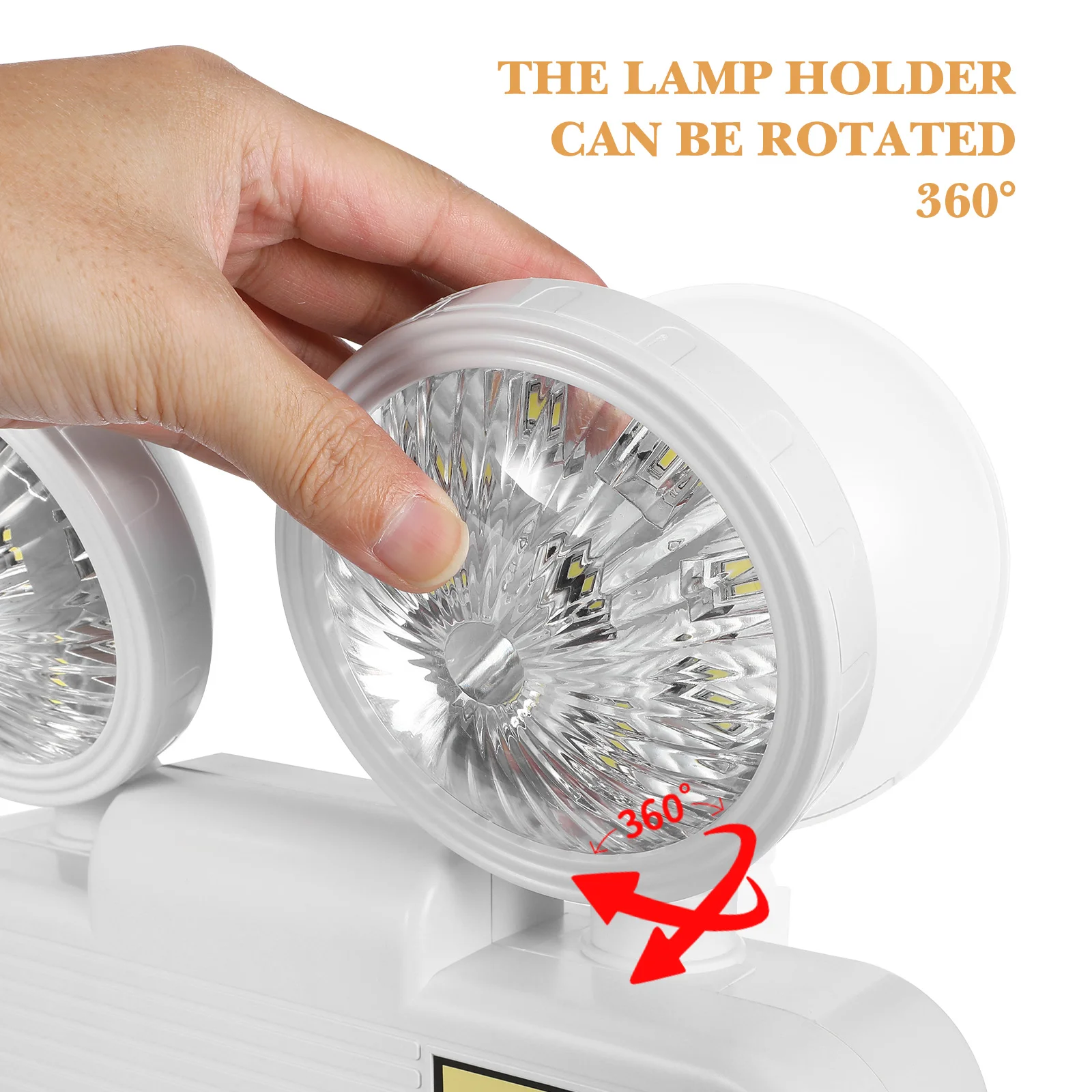Luces de emergencia LED nocturnas para iluminación de falla de energía, iluminación de escalera, salida doméstica de repuesto con respaldo
