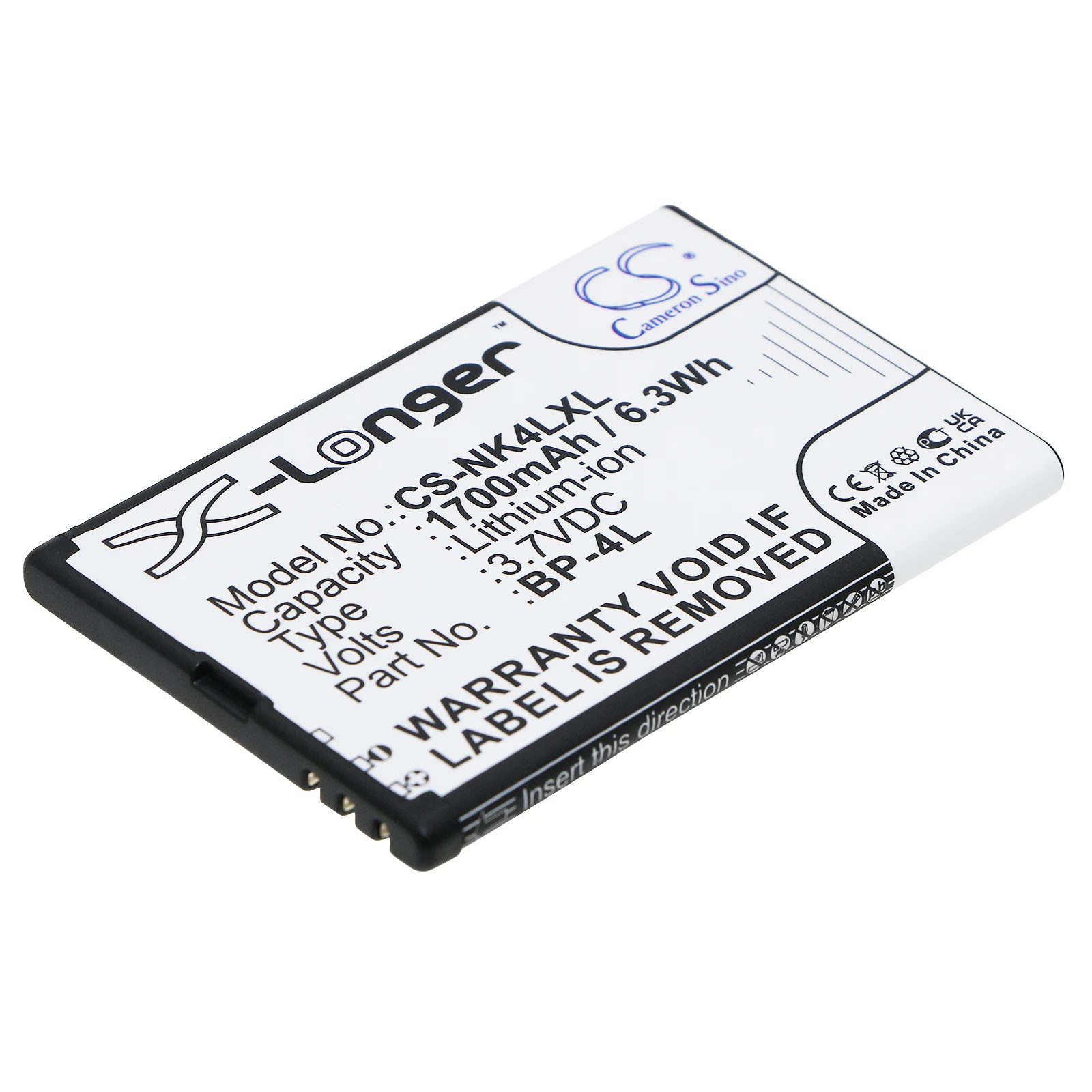 

Li-ion E-book, E-reader Battery for Nokia, 3.7V, 1700mAh , Compatible Models: Caracas, Caracas 2