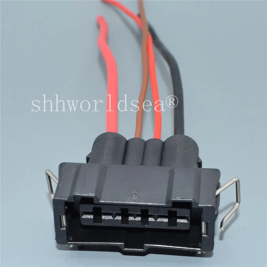 Shhworldsea 4 Pin 3.5MM 357906231 Automotive Composite Connector Plastic Housing Waterproof Electric Wire Socket 357 906 231