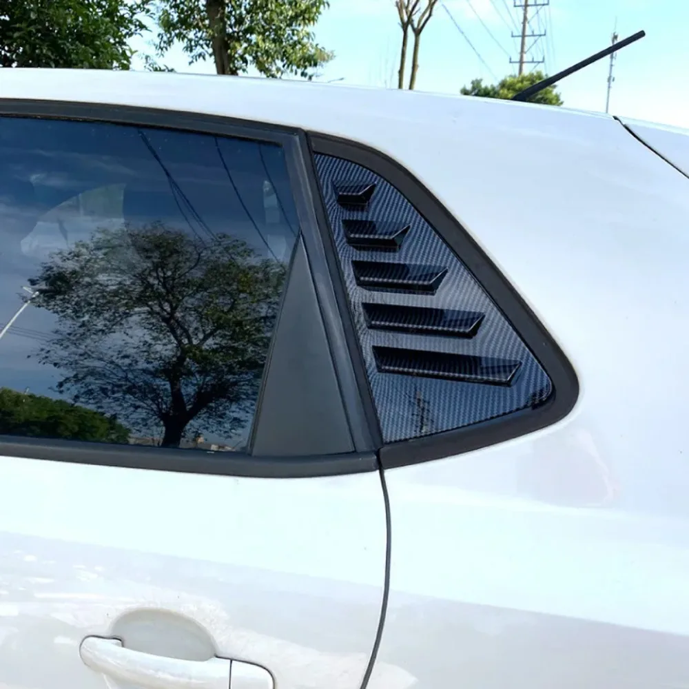 New Car Rear Window Louvers for Volkswagen Polo 6R 6C 2010-2017 Shutter Triangular Tuning Exterior Car Accessories Aftermarket view 5