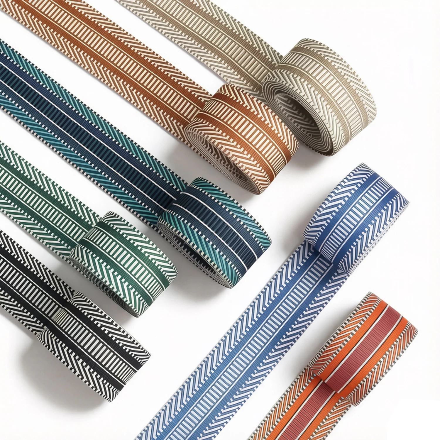 5 Yards Nylon Webbing Ribbon Strap 1.5 Inch Webbing for Crafts Bag Handles Replacement Striped Webbing DIY Camera Strap