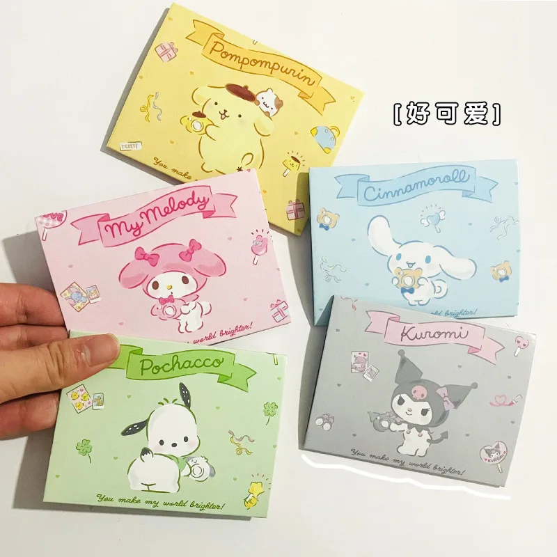 

sanrio cartoon greeting card cinnamoroll kuromi hello kitty fold card my melody holiday gift birthday korean stationery anime