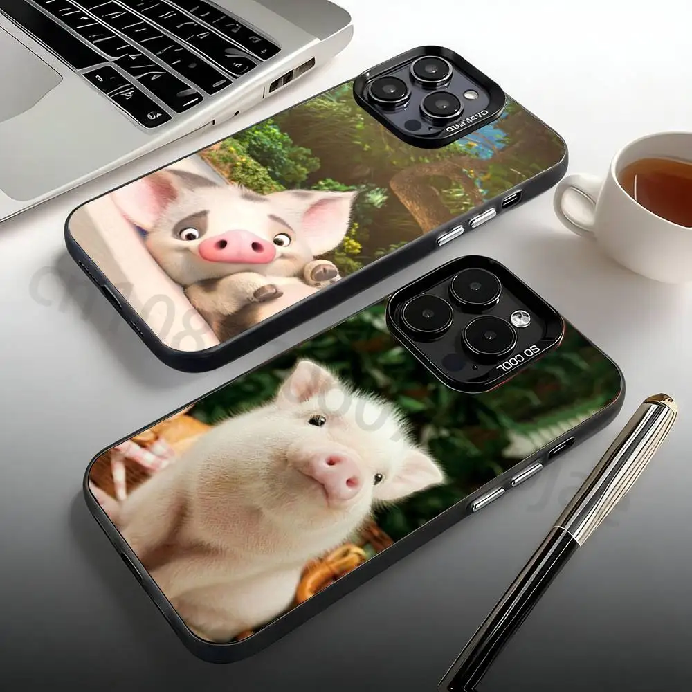 

Cute pig Phone Case For iPhone 17,16,15,14,13,12,11,Pro,Max,Plus,Mini Candy Matte Shockproof Cover