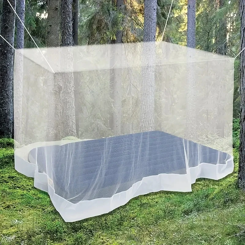 Ultra Large Mosquito Net Camping Tent for Camping Square Netting Curtain for Bunk Bed Camping Bedding Patio Easy Installation