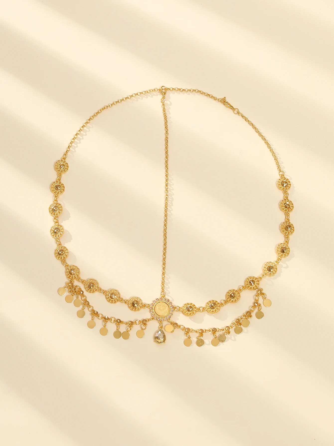 2025 estilo boêmio feminino headwear luxo strass pedra preciosa testa decoração corrente confortável festa de casamento festival