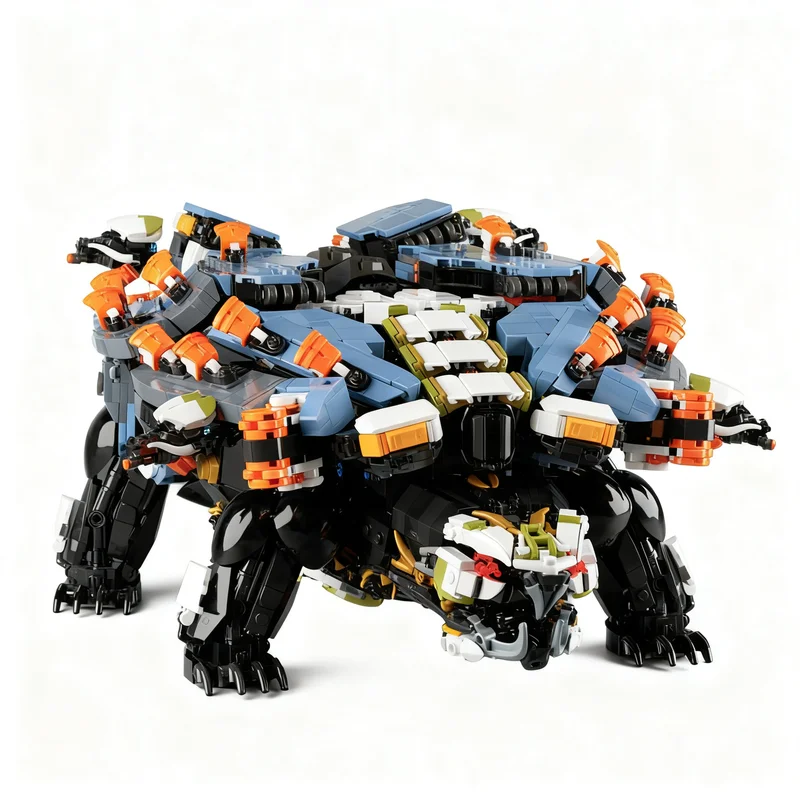 3689pcs MOC Games Horizon Forbidden West Shellsnapper Model Building Blocks Christmas Gift Creative Brick Collection Education
