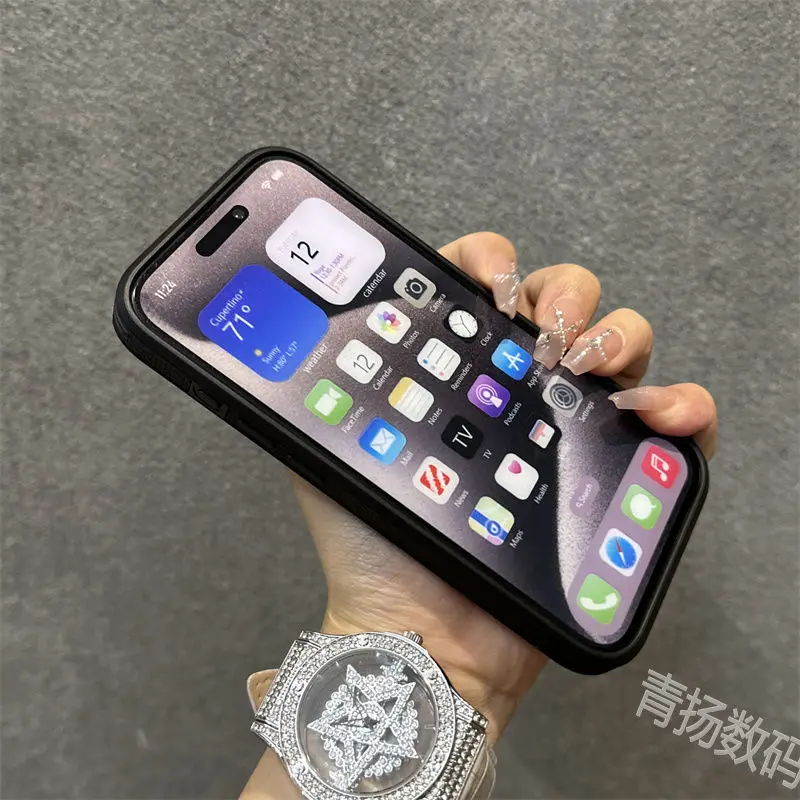 iPhone15 case iPhone12 lychee pattern iPhone11 diamond pattern iPhone14promax vegan leather iPhone13 fine hole iPhoneXR