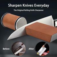 Rolling Knife Sharpener Kit Magnetic Knife Holder Diamond Sharpening Whetstone with 15 & 20 Degrees Angle Roller Kitchen Tools