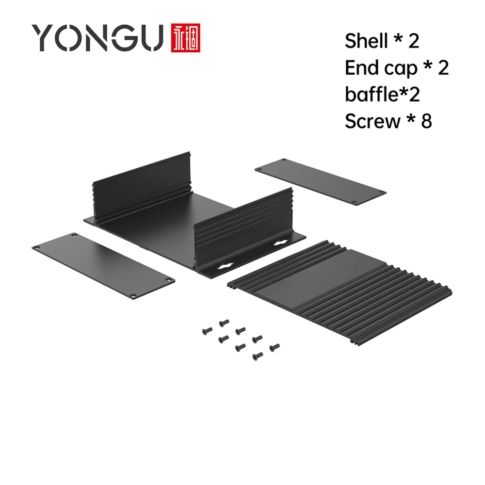 Aluminium Project Housing PCB Circuit Board Controller Box Diy Split Type Electronic Instrument Enclosure H30 147*41MM