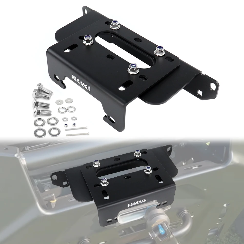 

Motorcycle Winch Mount Plate Bracket Fit For Polaris Ranger XP/ Crew 1000 Ranger1000 Crew XP 1000 Steel UTV Winch Mounting Plate