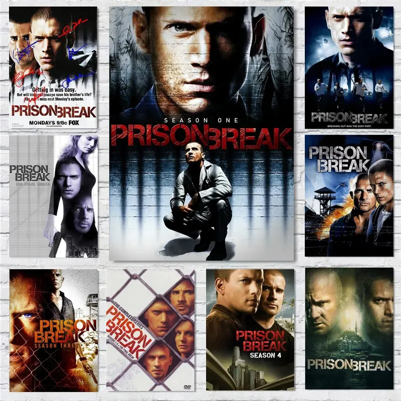 HighDefinition Prison Break Classic TV Series Canvas Wall Art Poster  Clear Image Print for Bedroom Home Decor