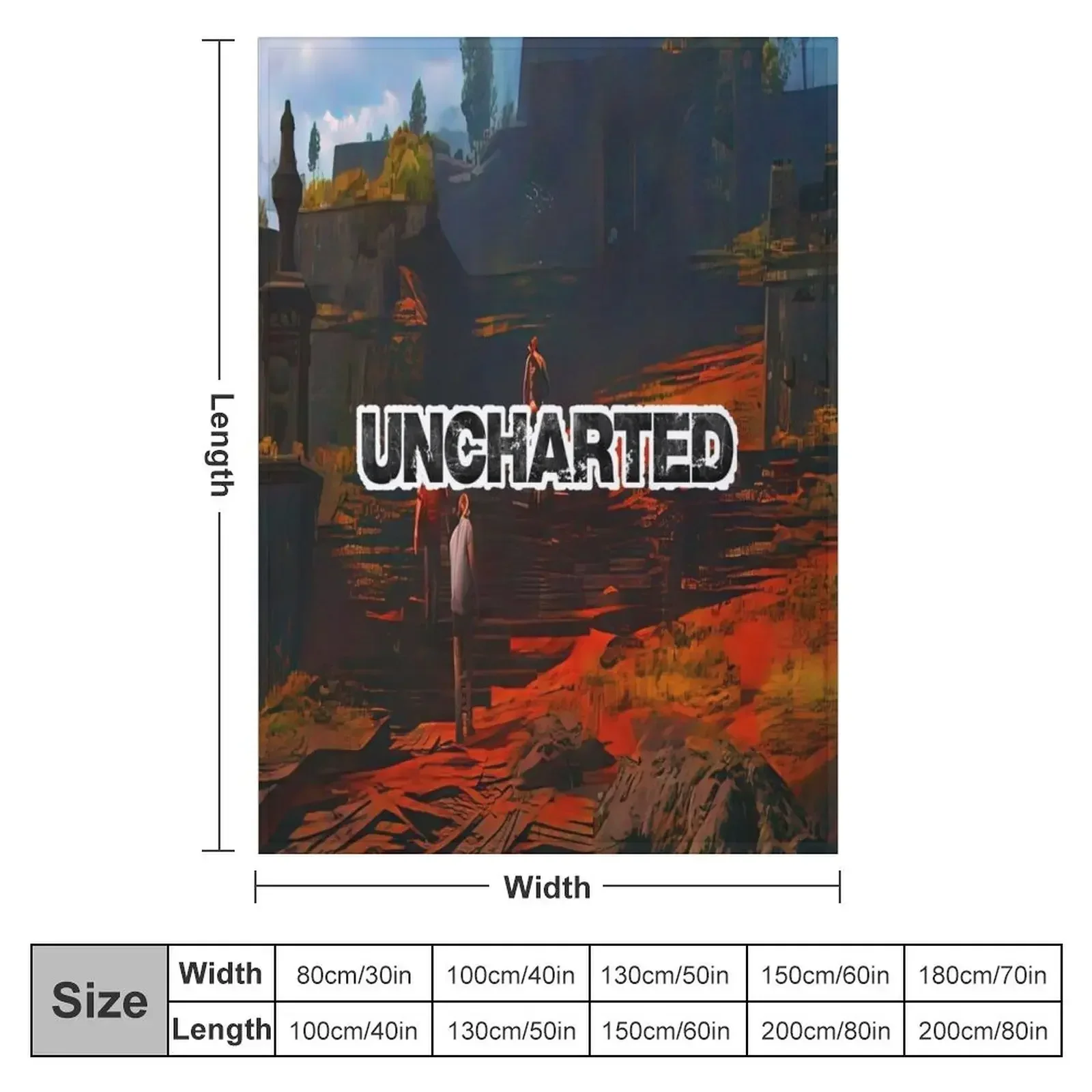 Artwork of Uncharted Y-40 Throw Blanket Flannels Polar Custom Blankets