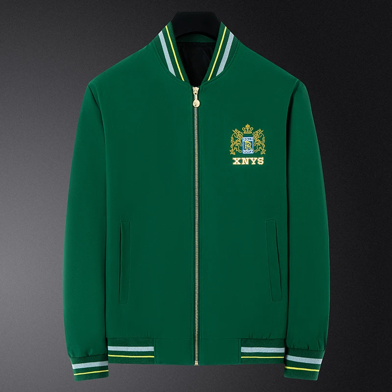 

Casual Faionable Stand Collar Jaet for Men Autumn New Arrival Large Size Korean Sle Stand Fit Long Sve Coat