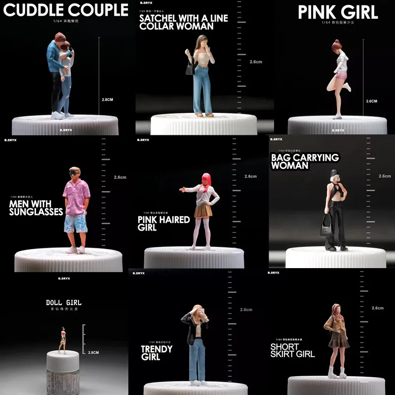 1:64 Model Miniatur DIY Akseso - Street Fashion Photographers ulasan dan harga