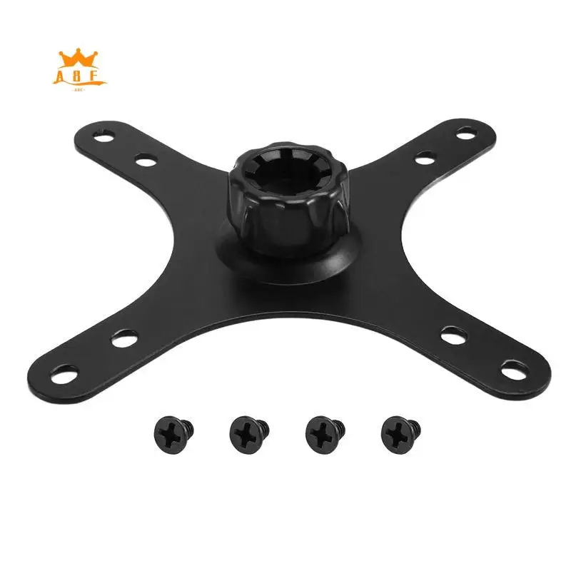 A08E-Portable Monitor Mounting Adapter Bracket Plate, 17Mm Ball Head To 100X100mm 75X75mm, Wall Mount Arm Mount Universal