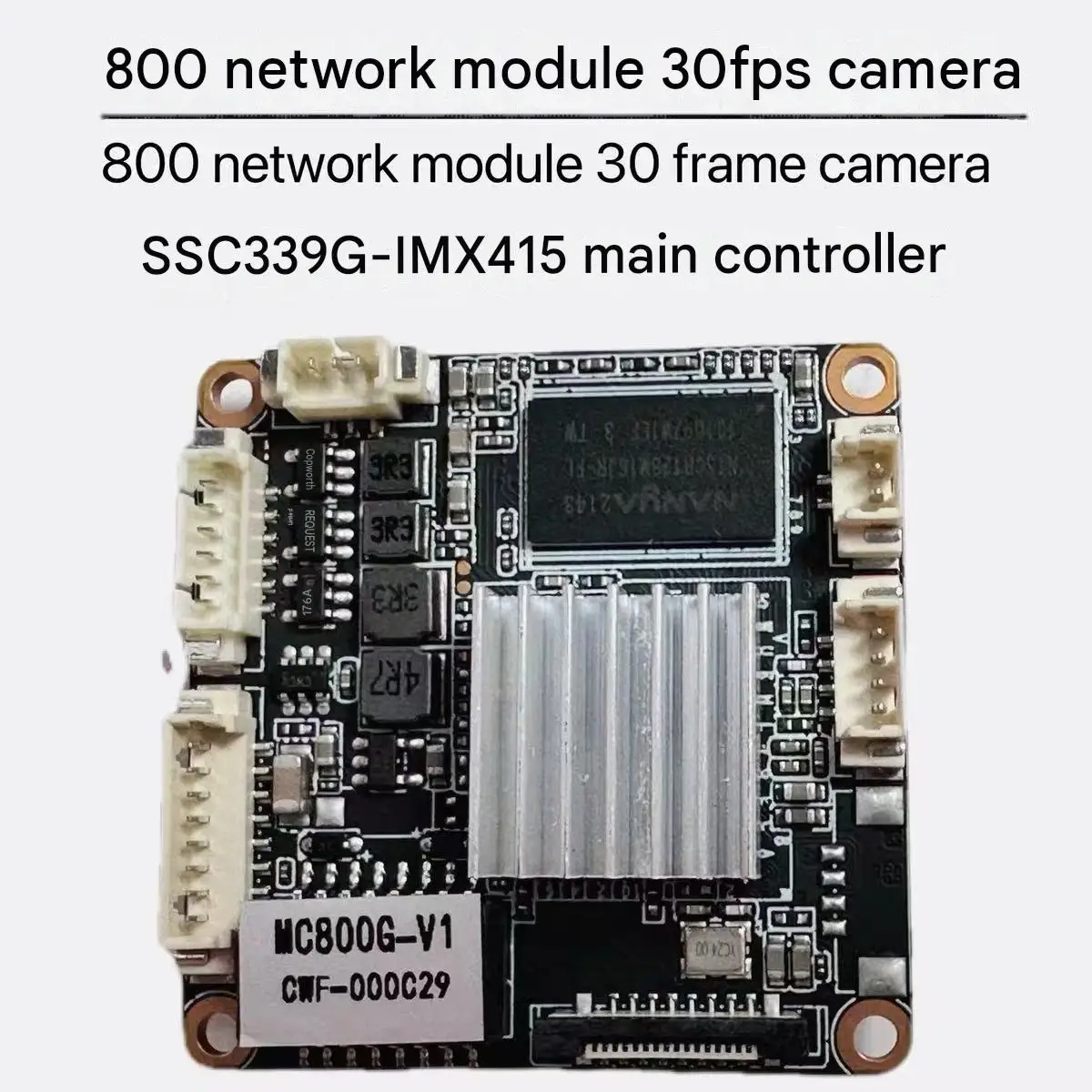 8MP IMX415 SSC339G IP Camera Module with Lens 4GB DDR H.265+ 4K 30fps AI Smart Detection ONVIF