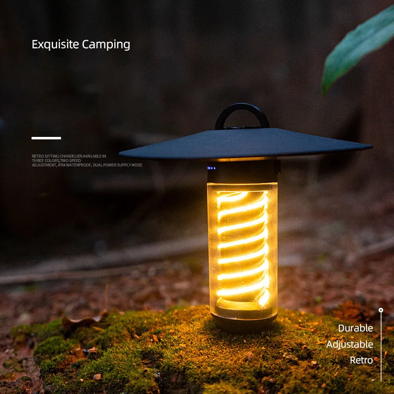 Outdoor Camping Light Portable Night Light Portable Flashlight Tripod Bracket Lighting Lighthouse Canopy Tent Atmosphere Light