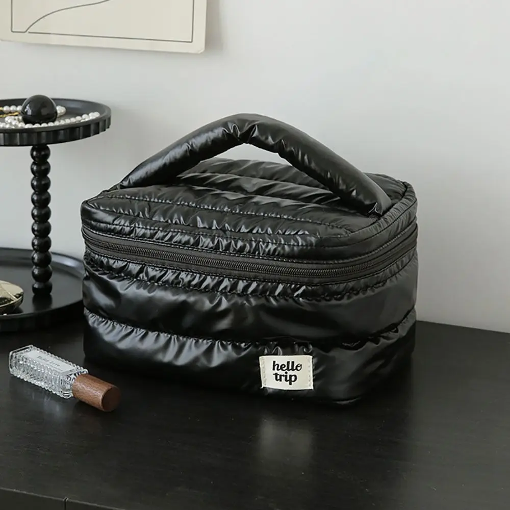 حقيبة مكياج عصرية ذات سعة كبيرة، متعددة الوظائف للتخزين، حقيبة أدوات الزينة المحمولة، حقيبة غسيل منظم للسفر