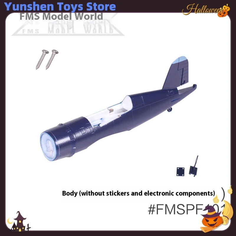 Fms 800mm F4u Pirate Rc avion accessoires complets corps ailes principales pagaies couverture train d'atterrissage queue plate