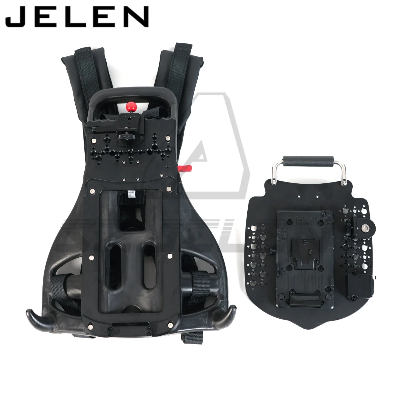 V-Mount B-Mount Akku Rucksack mit Griffbefestigungsplatte XLR 3Pin Ausgang für ARRI ALEXA 35, Mini MiniLF. ROT, SONY, CANON