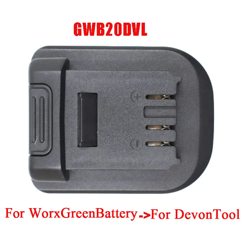 GWB20DVL Adapter Converter Can use for Worx 20V 5 Pin Interface Green Li-ion Battery on for Devon Electric Power Tools GWB18DVL