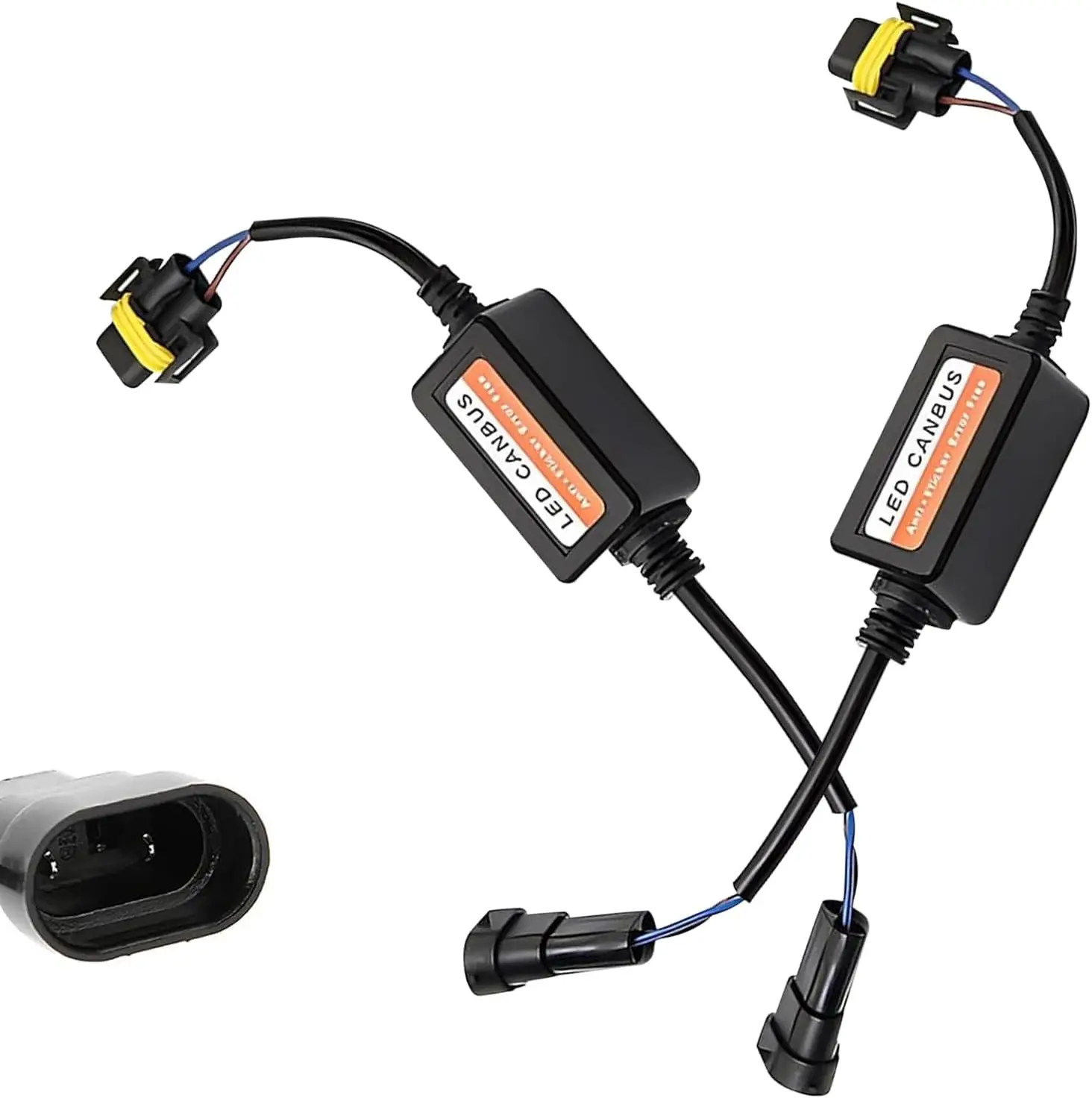 

2PCS Car 9005/9006/9012 LED Headlight Canbus Decoder, Warning Error Fault Decoder to Fix Bulb Switch Problem, Universal Anti Fli