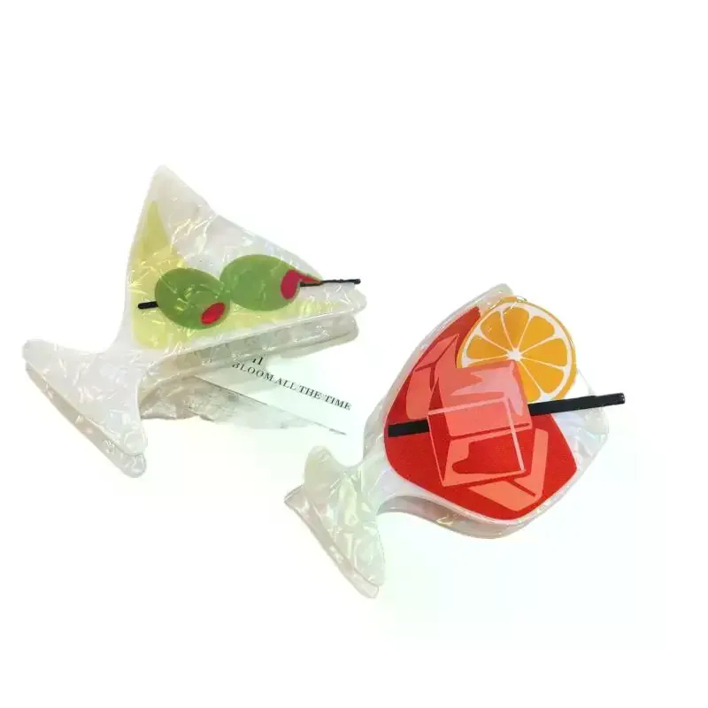 مشبك شعر منعش لحفلات الكوكتيل الصيفية والشاطئ وحفلات الشعر من الأكريليك وإكسسوارات الشعر للنساء والفتيات #5