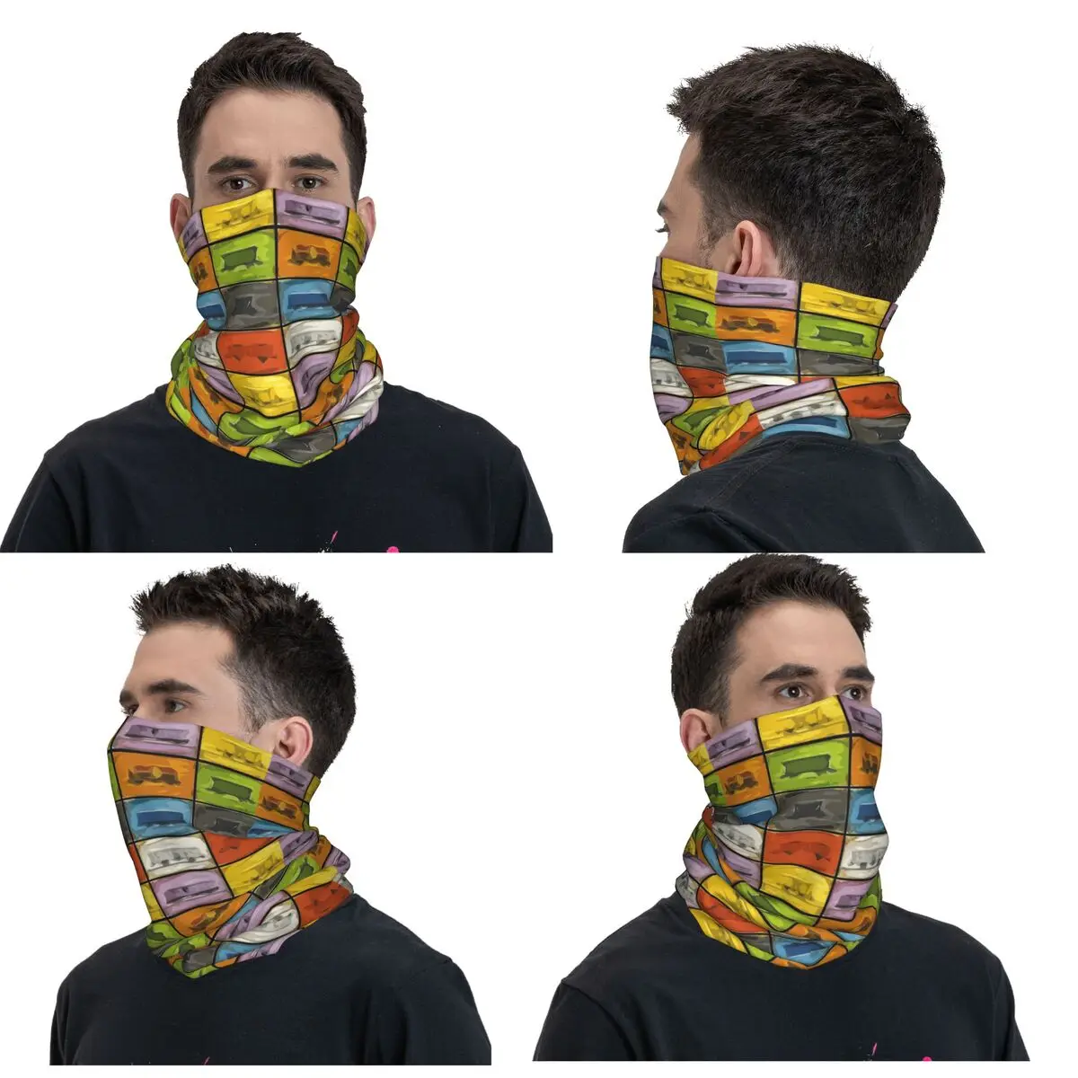 Ticket To Ride Trains Bandana Neck Gaiter Printed Mask Scarf Warm Headband Hiking Fishing For Men Women Adult Windproof