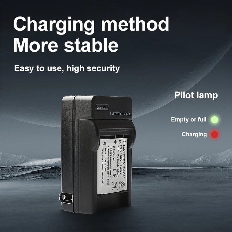 NP-BN1 Battery Charger for Sony DSC-W320 W330 W350 W360 W380 W390 W510 W530 W560 W570 W610 W620 W630 Digital Cameras BC-CSN