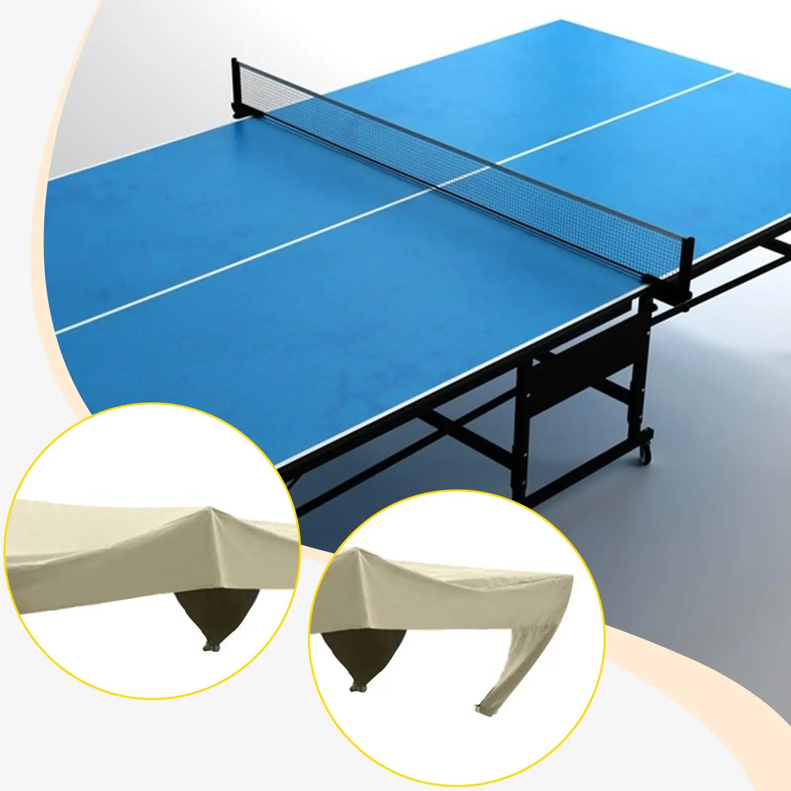 

Table Tennis Table Protective Cover, Windproof Cover, Quick Release Buckle, for Ping Pong Tables