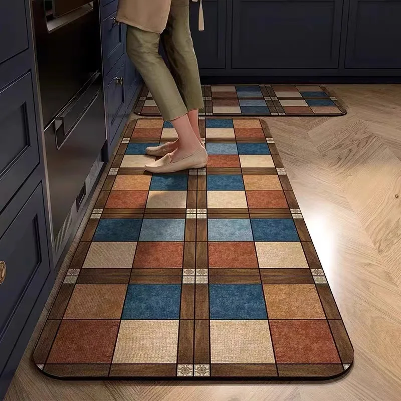 VIKAMA BOHO Pattern Bedroom Rug Dirt-Resistant And Easy To Clean. Laundry Room, Corridor, Dining Room Foot Mats, Home Decoration
