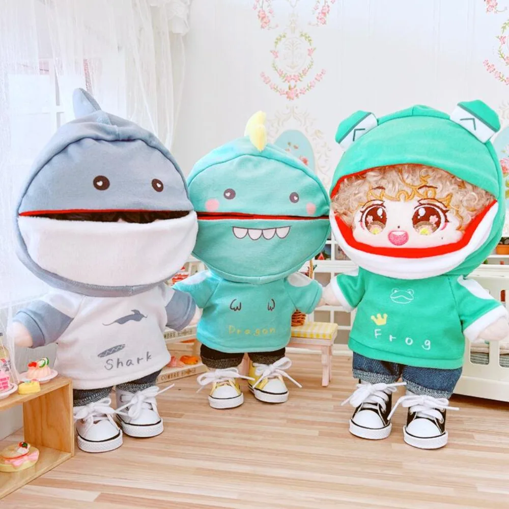 

Sweater 20cm Cotton Doll's Clothes Leisure Time Cartoon Idol Plush Doll Clothes Dress Up Kawaii Plush Doll Costume Suit